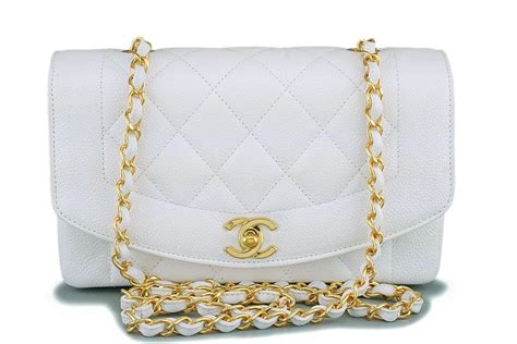 chanel diana bag white|chanel diana bag for sale.